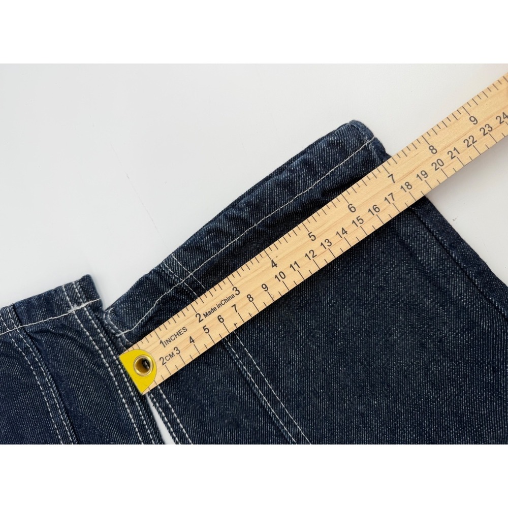 High Rise Straight Leg Carpenter Jeans Wm's 00/32 EasyRigid Workwear Buttonfly - Picture 10 of 12